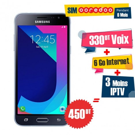 Slide  #6 Téléphone Portable Samsung Galaxy J3 Pro / 4G / Noir + 3 Mois IPTV Offert