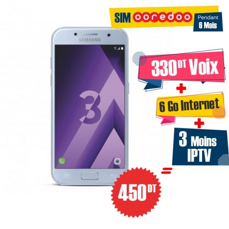 Slide  #5 Téléphone Portable Samsung Galaxy A3 2017 / 4G / Bleu