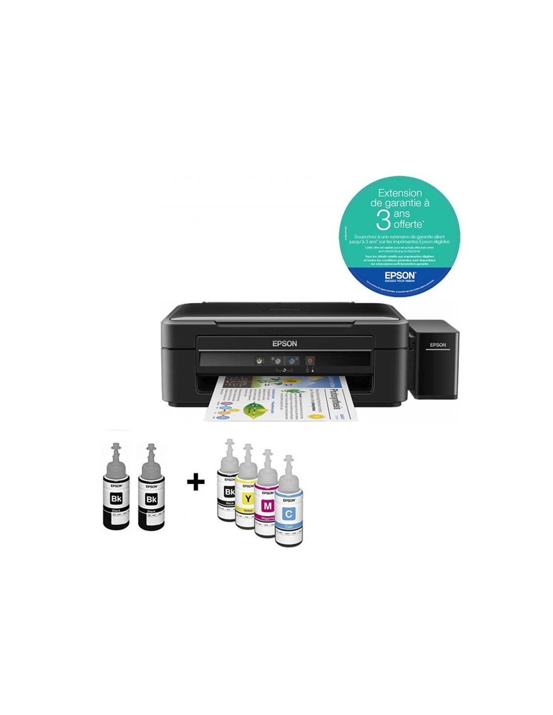 Imprimante Multifonction Epson L382 a réservoir intégré 3en1 + 6 Bouteilles d'encre image 0
