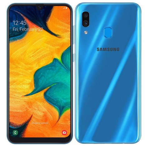 Smartphone SAMSUNG Galaxy A30 Bleu (SM-A305)