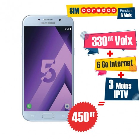 Slide  #5 Téléphone Portable Samsung Galaxy A5 2017 Bleu + gratuité 165Dt
