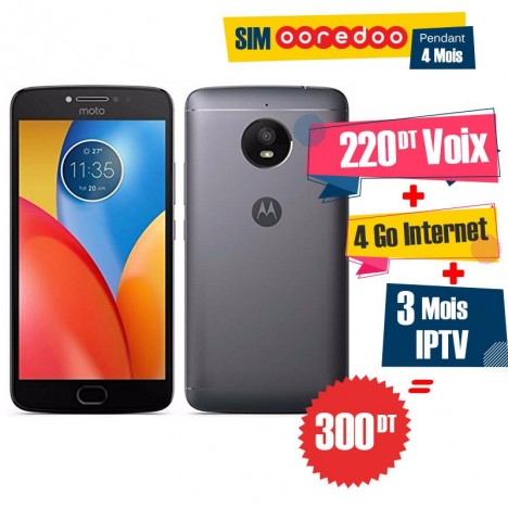 Smartphone Motorola Moto E4 / 4G / Bleu + 1 Mois IPTV Smartphone Motorola Moto E4 / 4G / Bleu + 1 Mois IPTV