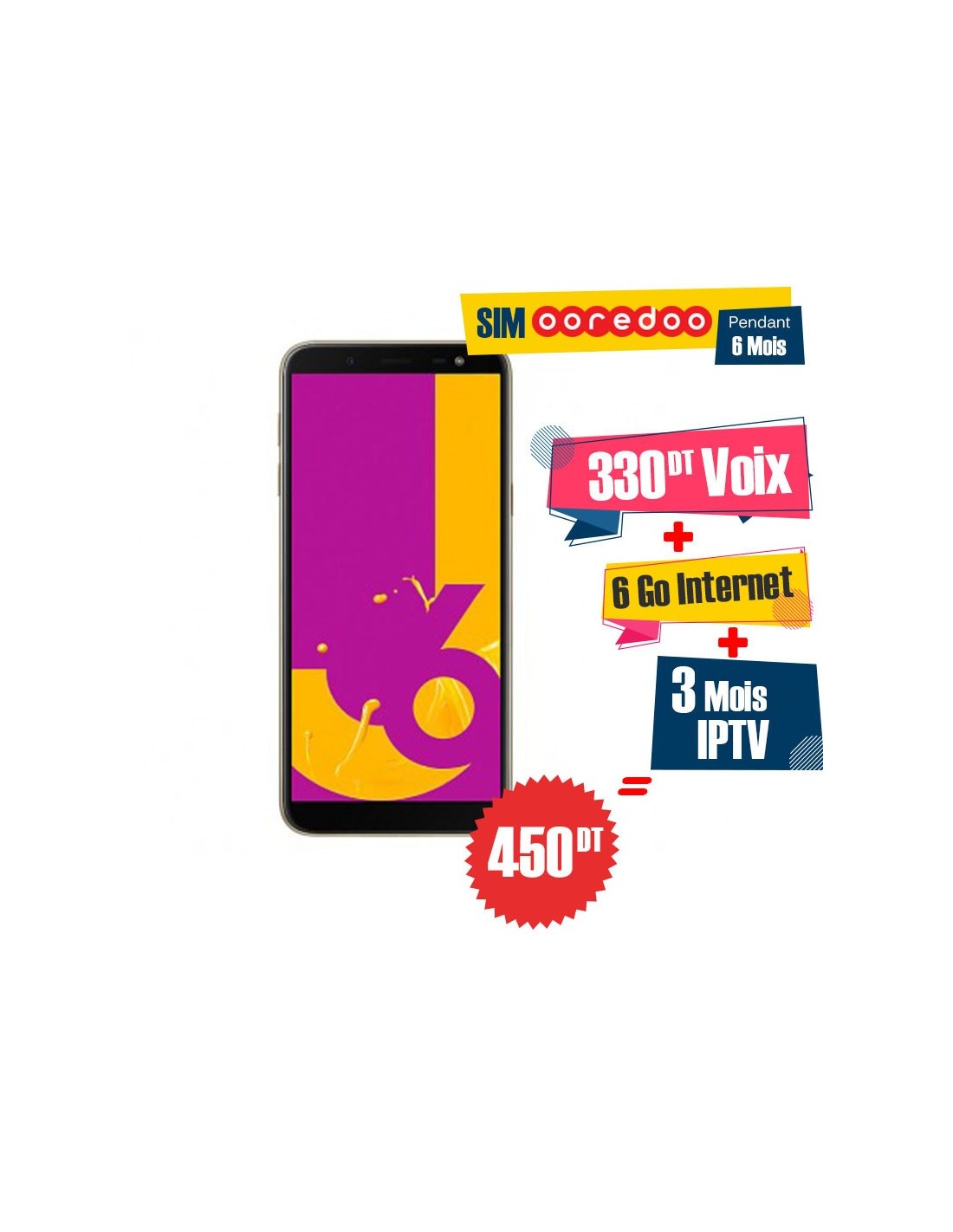 Slide  #7 Smartphone Samsung Galaxy J6 2018 Gold