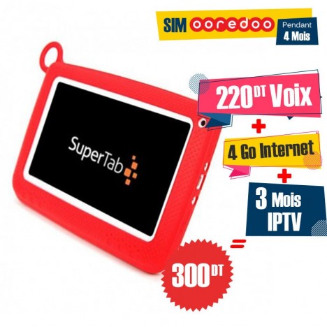 Tablette SUPERTAB K7 Kids 7" Wifi - Rouge