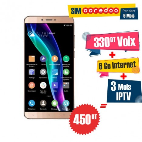 Slide  #3 Téléphone Portable Condor Allure A55 Slim / 4G / Gold + 1 Mois IPTV Offert
