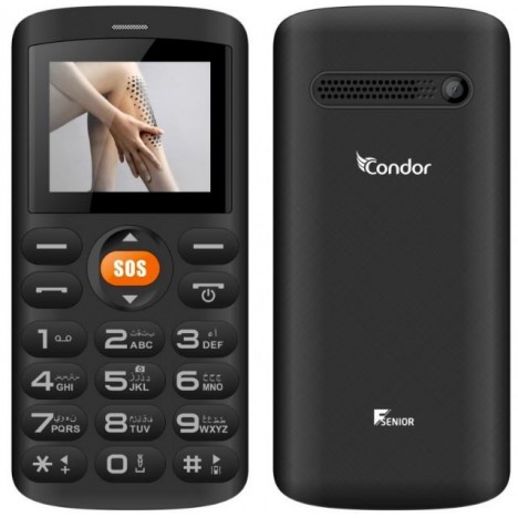 Téléphone Portable Condor Senior Noir FP-210