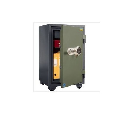 COFFRE FORT À POSE IGNIFUGE SERIE FRS FRS-75 ELECTRONIQUE AVEC CLE