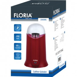 Moulin à café FLORIA ZLN3086 / Rouge Moulin à café FLORIA ZLN3086 / Rouge