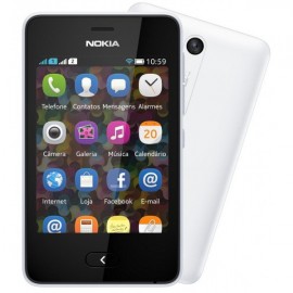 Téléphone Portable Nokia Asha 501 / Double SIM / Blanc Téléphone Portable Nokia Asha 501 / Double SIM / Blanc