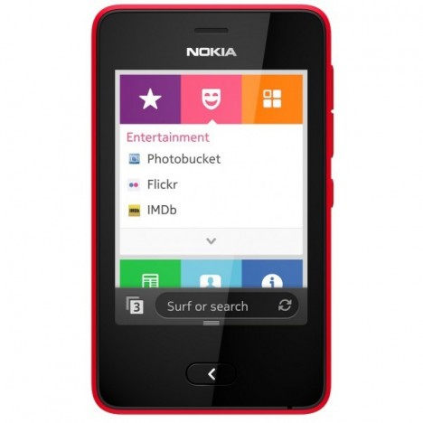 Téléphone Portable Nokia Asha 501 / Double SIM / Rouge Brillant Téléphone Portable Nokia Asha 501 / Double SIM / Rouge Brillant