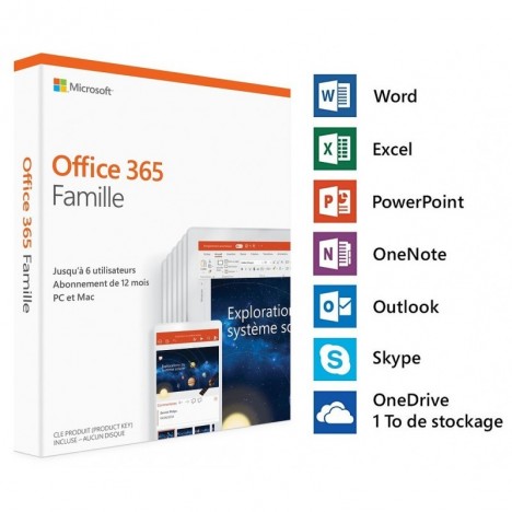 Microsoft Office 365 Home 1 an Français (6GQ-00930)