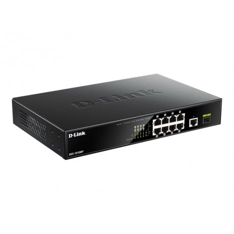 Switch D-Link 8 ports Gigabit 10/100/1000 - POE 1SFP + 1Gigabit (DGS-1010MP)