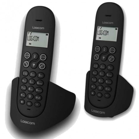 Téléphone Fixe Logicom Luna 250 Duo Sans Fil / Ardoise Téléphone Fixe Logicom Luna 250 Duo Sans Fil / Ardoise