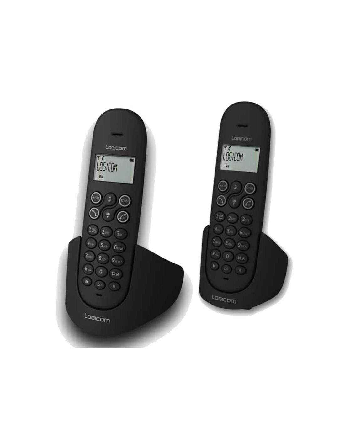 Téléphone Fixe Logicom Aura 250 Sans Fil / Noir duo image 0