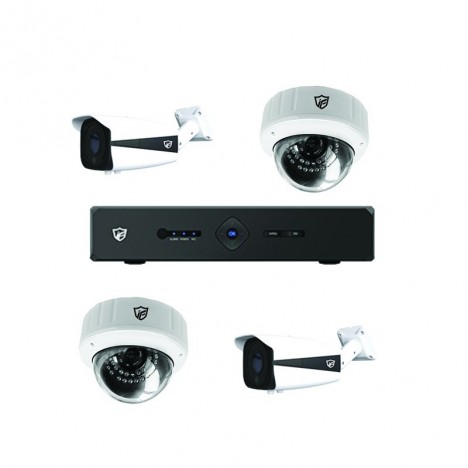 Pack Vidéo Surveillance 2 MP JF TECH DVR + 2 Caméra Interne + 2 Camera Externe