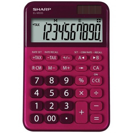 Sharp Calculatrice de bureau - EL-M335 (EL-M335B -RD)