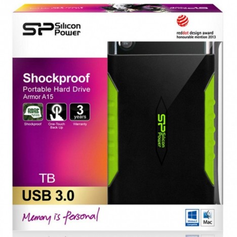 Disque Dur Silicon Power 2To Externe Antichoc 2.5" Armor 15 (USB 3.0 ) (SP020TBPHDA15S3K)