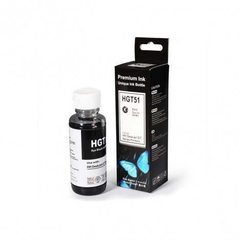 Bouteille d'encre adaptable HP GT51 Noir (HGT51)