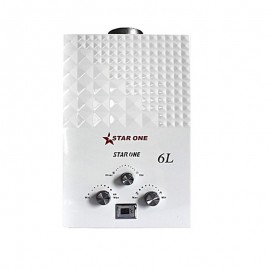 Chauffe bain STAR ONE à Gaz Bouteille 6L Blanc
