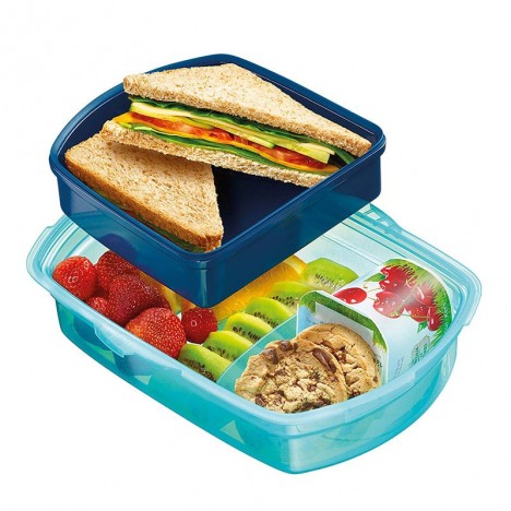 Boîte à Déjeuner MAPED 870017 - Bleu&Vert Boîte à Déjeuner MAPED 870017 - Bleu&Vert