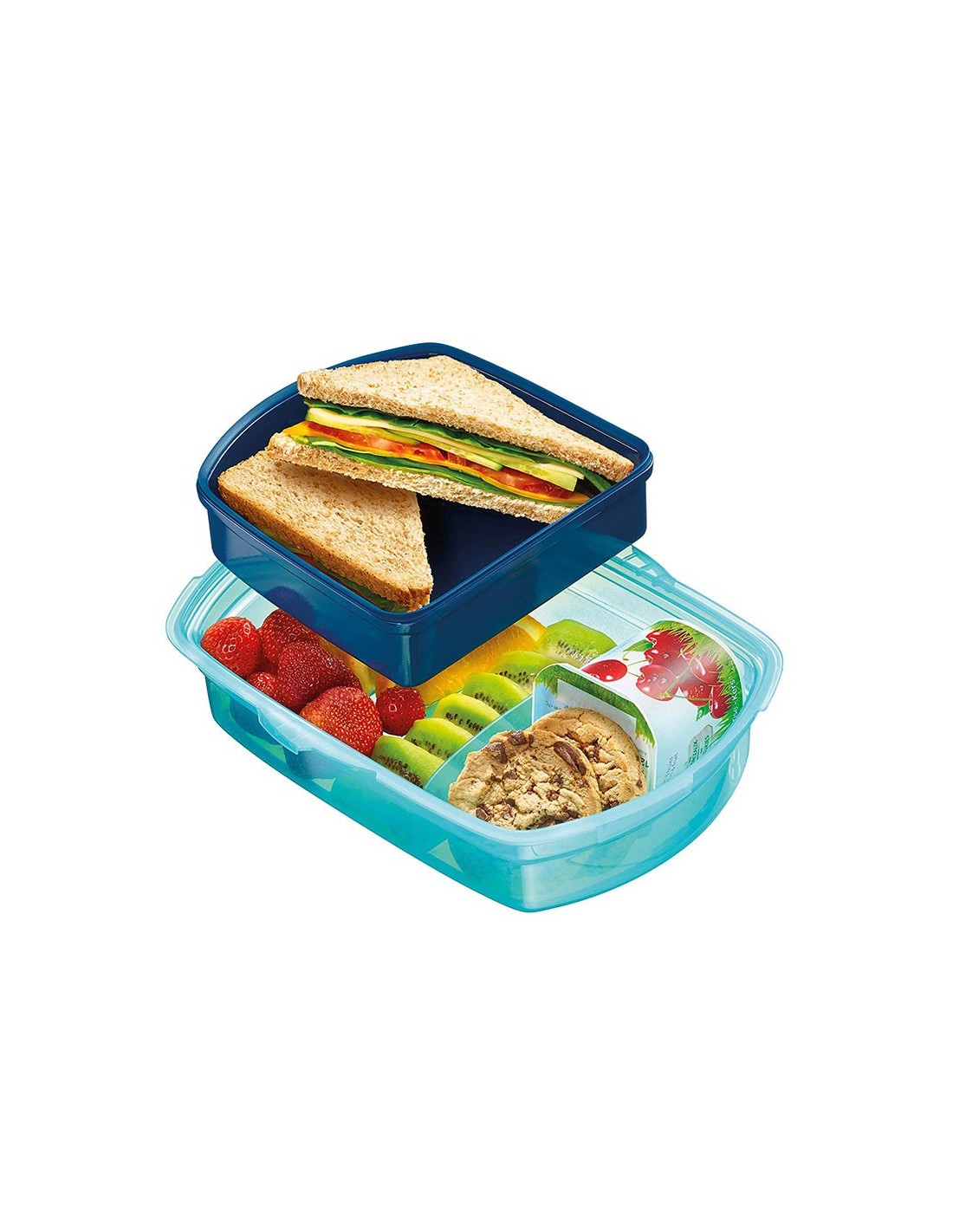 Boîte à Déjeuner Enfant Maped Picnik 1,7 L - 3 Compartiments étanches, Ouverture Facile, Sans BPA | Pour école, Pique-nique, Repas Maison