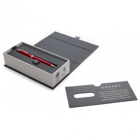 Stylo à Bille Parker Sonnet Rouge Intense GT (931476)