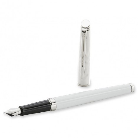 Stylo Waterman Hémisphère 2 Bi-Matière Blanc Plume (921270)