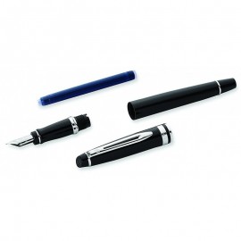 Stylo-Plume Waterman Expert Laque Noir & Chromé (951760)