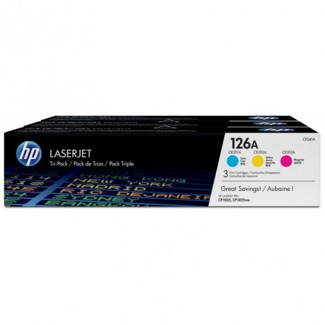 Pack de 3 Toner Original HP 126A