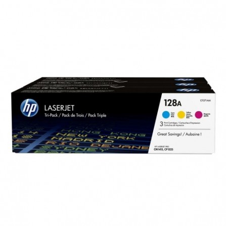 Pack de 3 Toners Original HP 128A