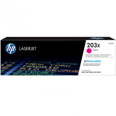 Toner original LaserJet HP 203X - Magenta