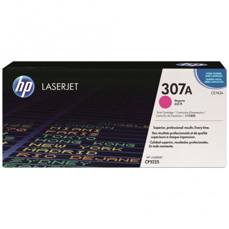 Toner Original HP LaserJet CE743A Pour HP 307A - Magenta