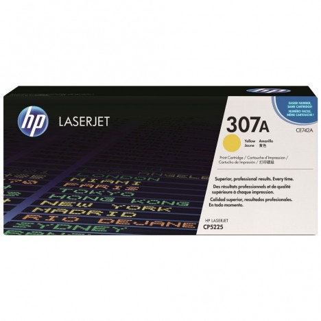 Toner Original HP LaserJet CE743A Pour HP 307A - Magenta