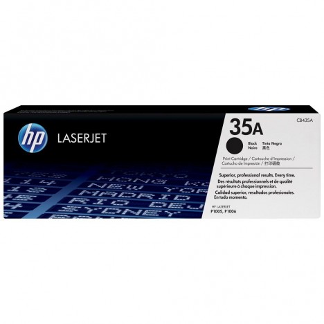 Toner Original HP LaserJet CB435A Pour HP 35A - Noir