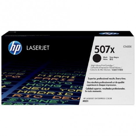 Toner Original HP LaserJet CE400A Pour HP 507A - Noir