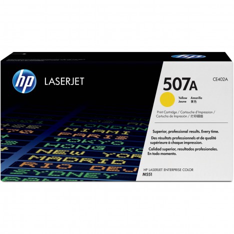 Toner Original HP LaserJet CE402A Pour HP 507A - Yellow