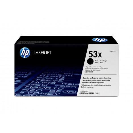 Toner Original HP LaserJet Q7553X Pour HP 53X - Noir