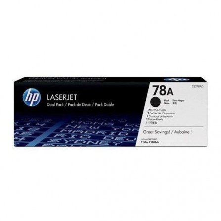 Pack de 2 Toners Original HP LaserJet CE278AD Pour HP 78A - Noir