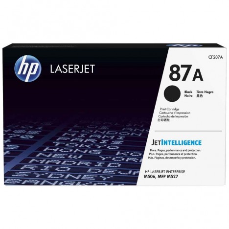 Toner Original HP LaserJet CF287A Pour HP 87A - Noir