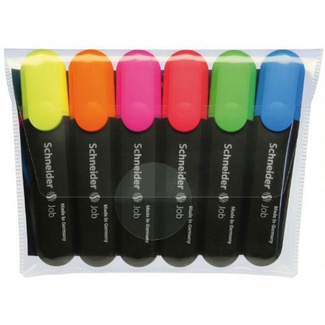 POCH/6 Surligneur Fluo JOB 150 Assortis