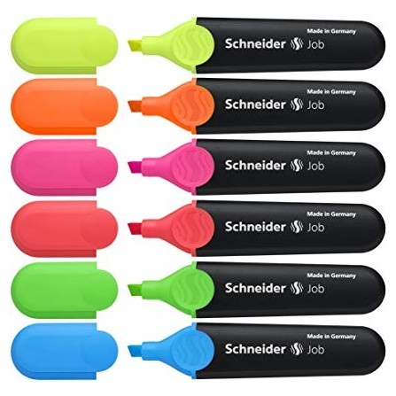 POCH/6 Surligneur Fluo JOB 150 Assortis 2
