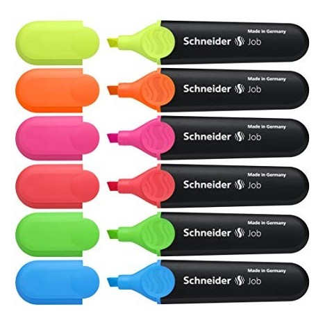 POCH/6 Surligneur Fluo JOB 150 Assortis