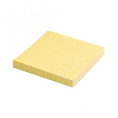 Bloc repositionnable Jaune 75x75mm (100 feuilles)