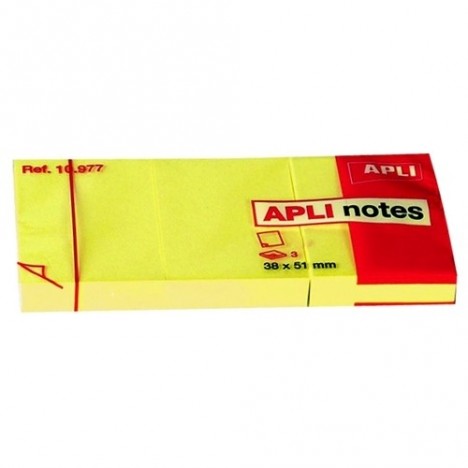 Bloc notes APLI 38x51 coul jaune (lot 36)
