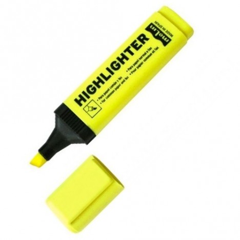 Marquer Fluorescent JAUNE MOLIN B/10