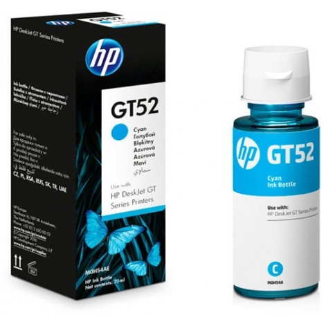 Bouteille D'encre HP Original M0H54AE pour HP GT52 - Cyan