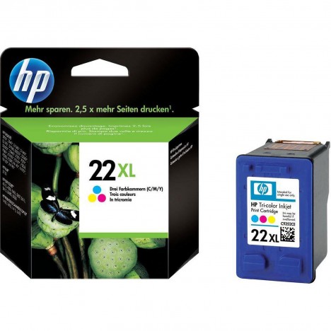 Cartouche jet d'encre HP original C9352CE pour HP 22XL - Noir