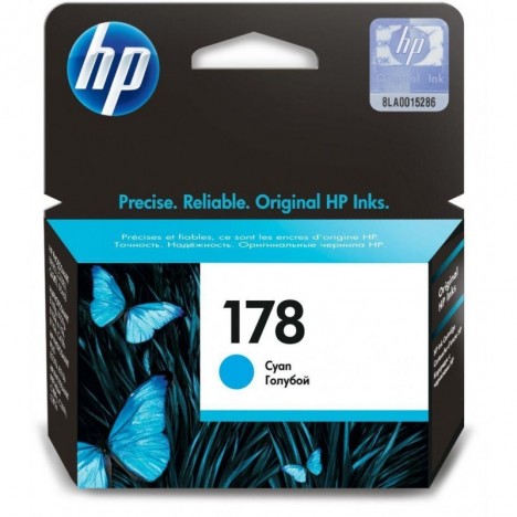 Cartouche jet d'encre HP original CB318HE pour HP 178 - Cyan