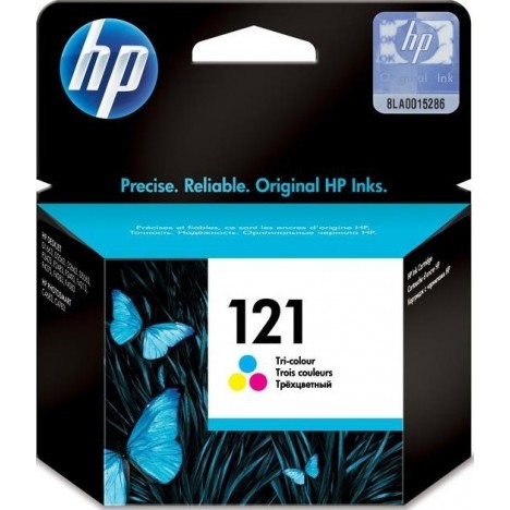 Cartouche jet d'encre HP original CC643HE pour HP 121 - Trois couleurs