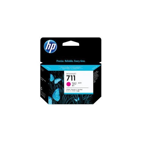 Cartouche jet d'encre HP original CZ135A pour Design Jet HP 711 - Magenta